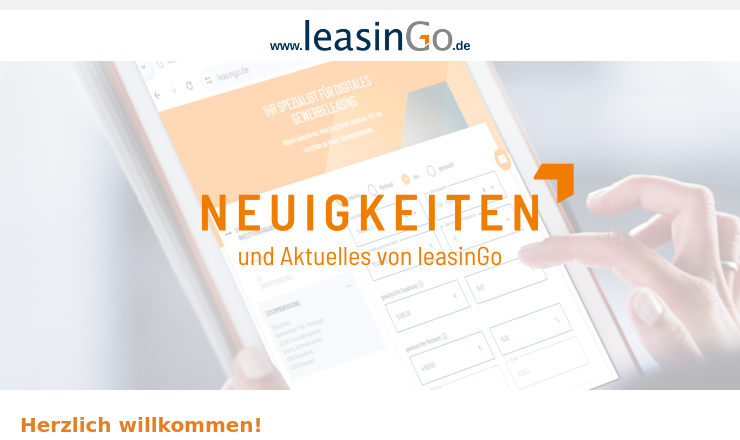 Screenshot In wenigen Schritten zur Finanzierungslösung – mit leasinGo 🚀